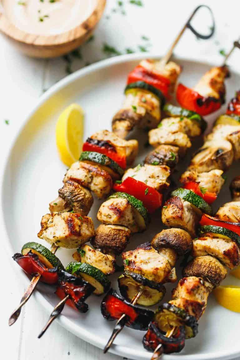 chicken kebabs musjrooms 4