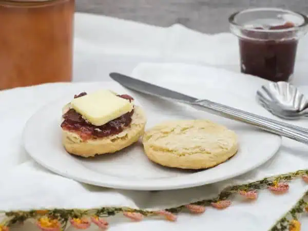 image 15566 - Sometimes it takes unusual ingredients to make our most memorable bites. Take these Sour Cream Biscuits for example. We never thought we would have come up with the idea to add rich and tangy sour cream to some biscuit mix, but boy, we're glad we did. The result is a flaky, buttery, perfectly moist biscuit that's actually super easy to make. We especially love them with some farm-fresh butter and a smother of sweet, fruity jam. Just trust us! These Sour Cream Biscuits are worth branching out a little bit for!