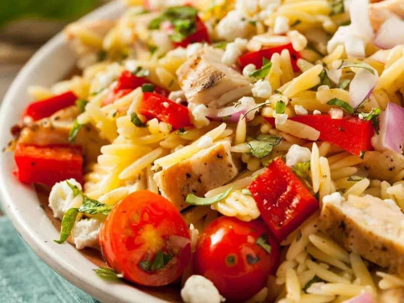 Salade D Orzo Au Poulet De Maman