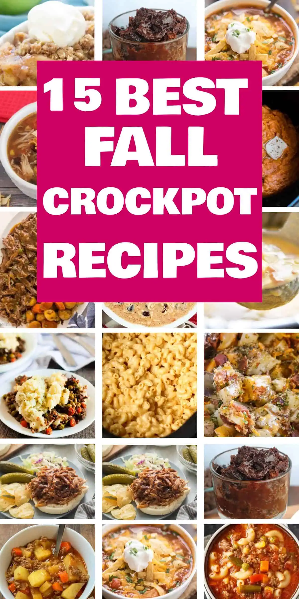15 Best Fall Crockpot Recipes