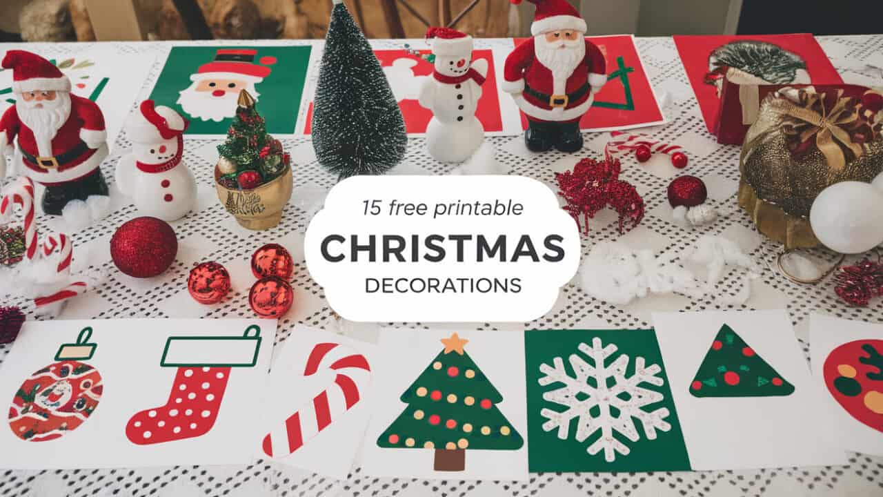 15 Free Printable Christmas Decorations