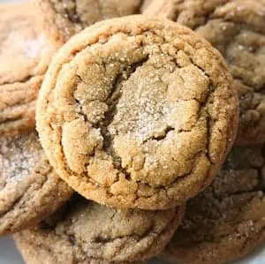 Soft Baked Gingersnap Cookies