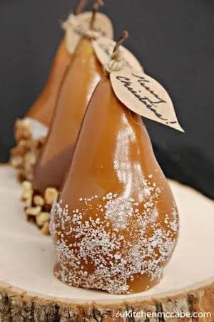 Caramel Dipped Pears