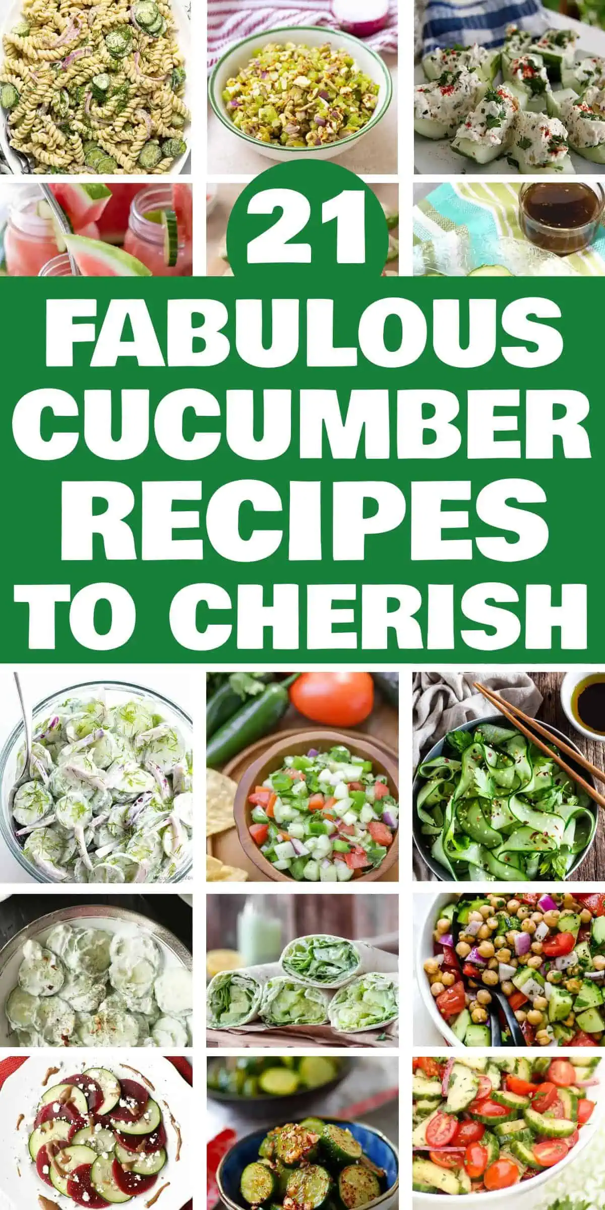 21 Best Cucumber Recipes - Discover a variety of effortless yet nutritious cucumber recipes. This compilation features a blend of complementary dishes alongside straightforward cucumber recipes perfect for standalone enjoyment as appetizers or salads. Cucumbers are an ideal choice for those following a low-carb diet.