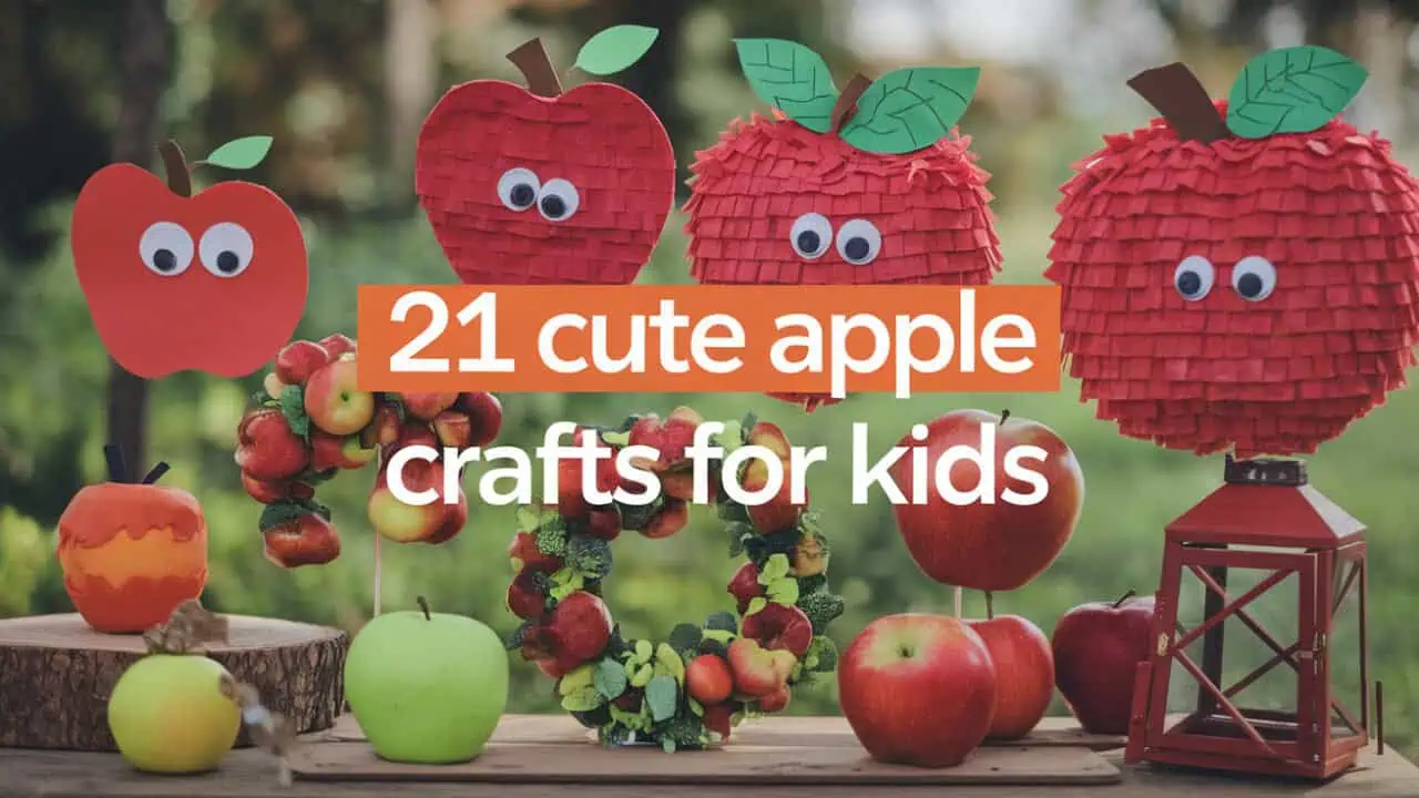 21 Cute Apple Crafts for Kids 1 - Autumn brings with it the crisp scent of falling leaves, the warmth of cozy sweaters, and the delicious anticipation of apple season. Apple crafts are a perfect way to celebrate this time of year, offering children a fun and engaging way to embrace the beauty and bounty of fall. These crafts are not only creative but also educational, helping kids develop fine motor skills, learn about the changing seasons, and explore their artistic abilities.