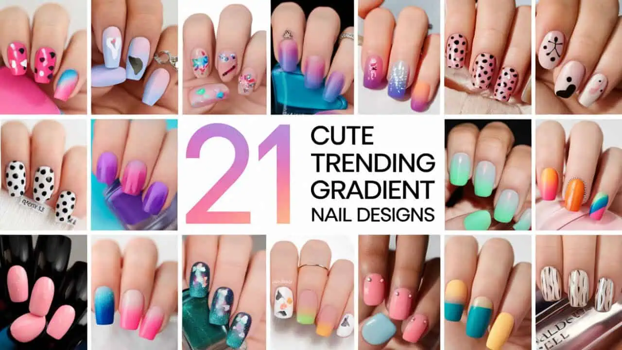 21 Cute Trending Gradient Nail Designs