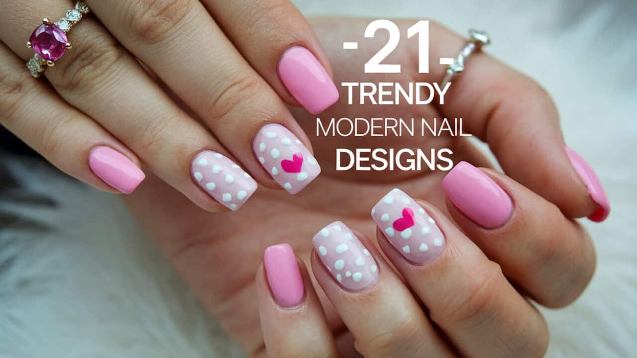 21 Simple Trendy Modern Nail Designs