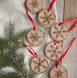 Etched Snowflake Ornament 