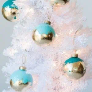 DIY Gold Leaf Ornaments