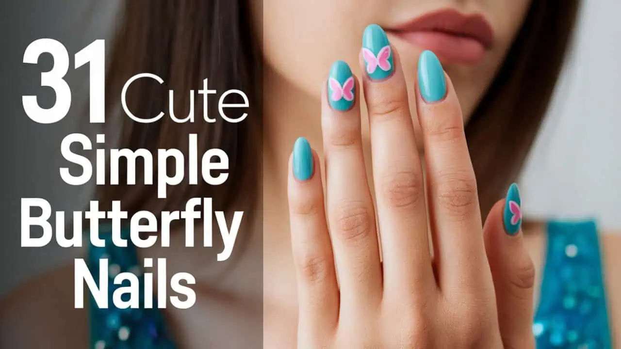 31 Cute Simple Butterfly Nails