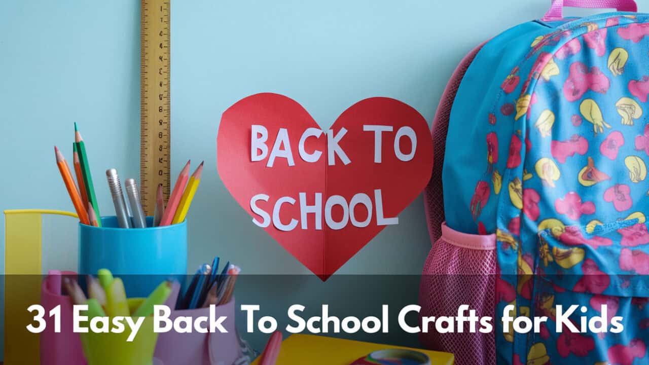 31 Easy Back to School Crafts for Kids 1 - As the summer days wane and the school year approaches, there is a special excitement in the air. The transition from carefree summer fun to structured school days can be eased with engaging and creative crafts that prepare kids for the upcoming academic adventure. These Back to School crafts not only stimulate their creativity but also build anticipation and enthusiasm for the new school year.