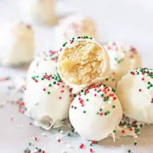 Christmas Sugar Cookie Truffles