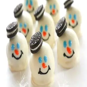 Melted Snowman Oreo Balls