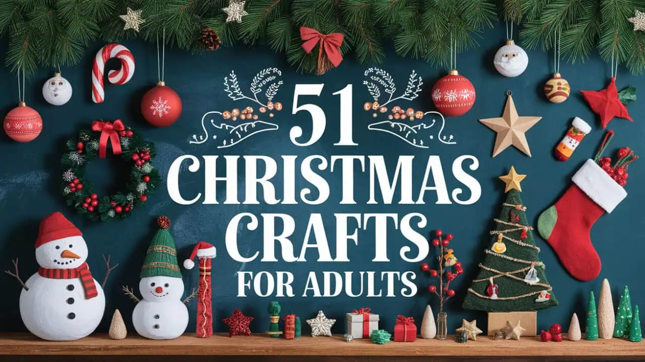 51 Christmas Crafts for Adults - Christmas is a time of creativity and joy, and what better way to celebrate the season than by indulging in some festive crafts designed especially for adults? Crafting is not only a wonderful way to relax and unwind during the busy holiday season but also a perfect opportunity to create unique, handmade gifts and decorations. This season, let your imagination and skills flourish as you dive into a variety of inspiring and sophisticated Christmas crafts.