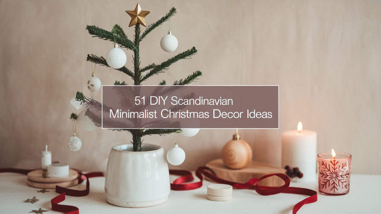 51 DIY Scandinavian Minimalist Christmas Decor Ideas