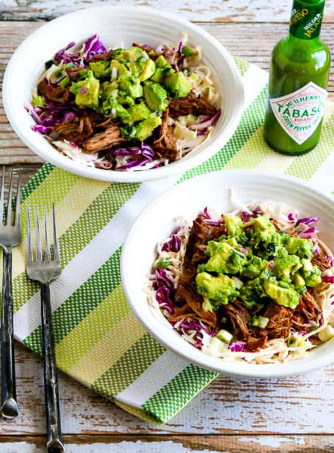 650 shredded beef green chile cabbage