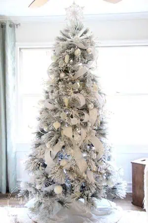 All White Christmas Tree