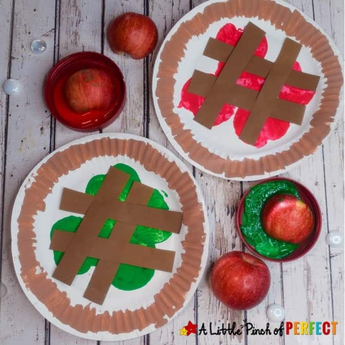 Apple Pie Paper Plate Kids Craft A Little Pinch of Perfect square 6