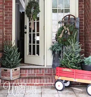 Rustic Christmas Porch