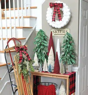 Buffalo Plaid Entryway