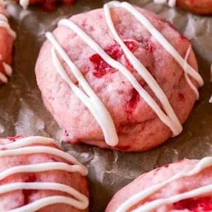 Cherry Almond Shortbread Cookies