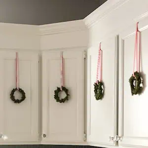 Kitchen Cabinet Mini Wreaths