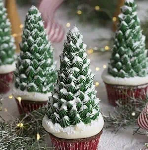 Christmas Tree Cupcake