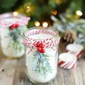 DIY Peppermint Candles