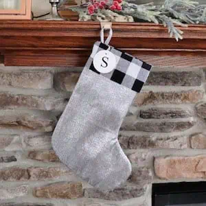 DIY Buffalo Check Stocking