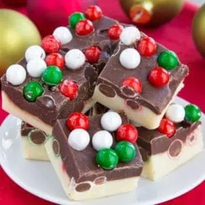 Four Ingredient Double Chocolate Christmas Fudge recipe 4901 title