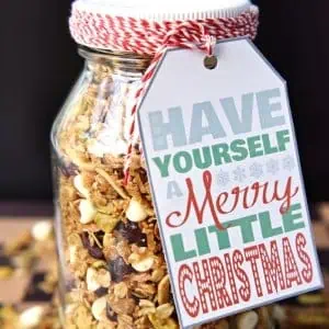 Gingerbread Granola with Cranberries Pistachios White Chocolate Chips by Five Heart