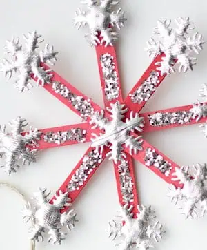 How to Make Popsicle Stick Snowflakes 1