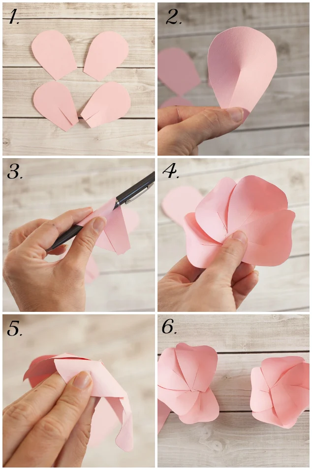 How to make a paper flower tutorial