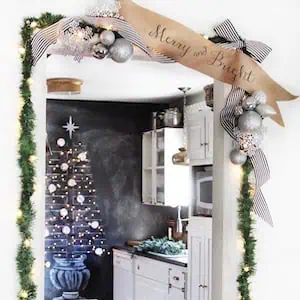 Hunted Interior Garland on Door