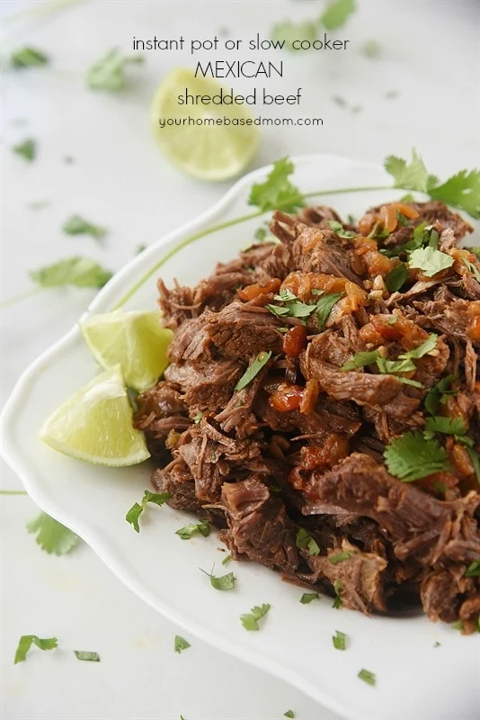 Instant Pot or Slow Cooker Mexican Shredded Beef Instant Pot or Slow Cooker