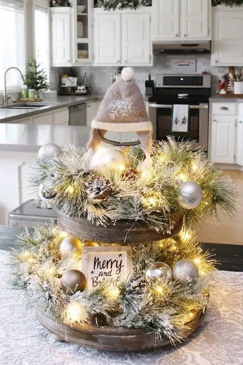 Lighted Christmas Tray 1