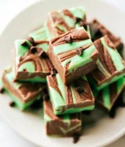 Mint Swirled Fudge