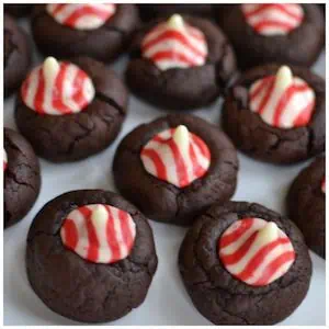 Peppermint Chocolate Thumbprint