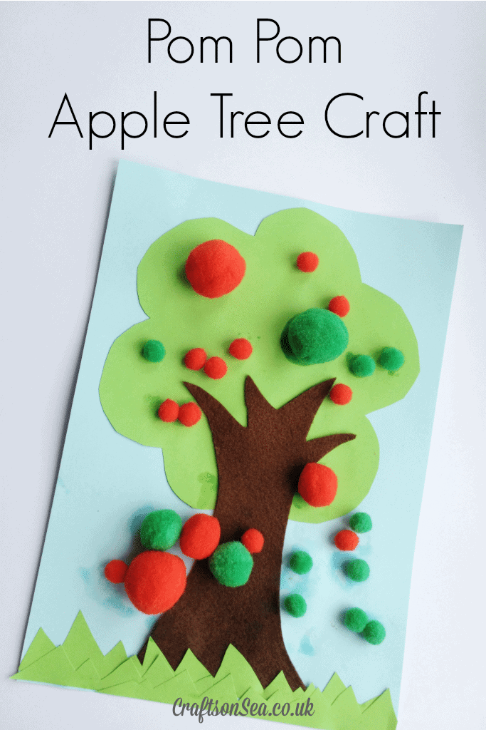 Pom Pom Apple Tree Craft