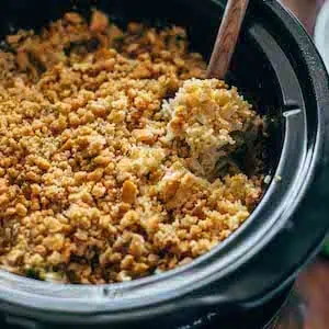 SLOW COOKER VELVEETA BROCCOLI RICE CASSEROLE 3