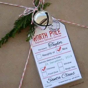 Santa Gift Tags Cover