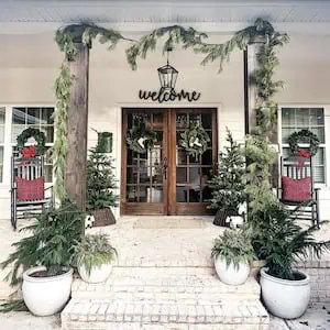 Farmhouse Christmas Front Porch