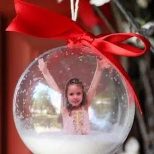 Snow Globe Photo Ornament