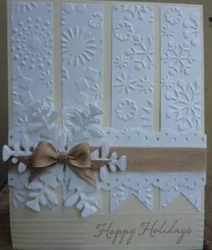 Neutral Snowflake Card