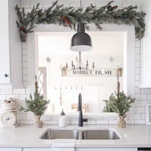 Winter Wonderland Christmas Kitchen Decor