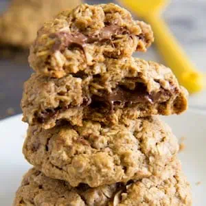 brown butter oatmeal cookies stuffed with nutella 10