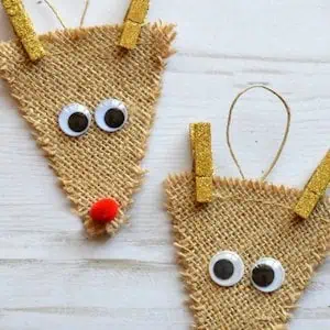 burlap reindeer