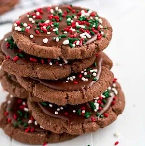 chocolate frosted christmas cookie HERO 2