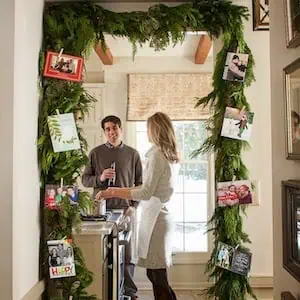 christmas card garland