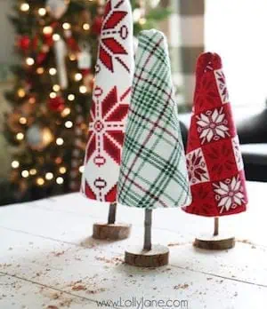 christmas sweater tree craft